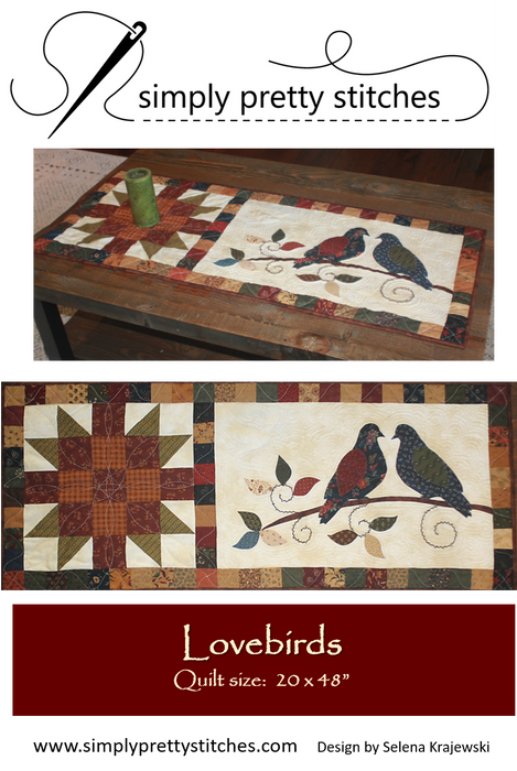 Lovebirds Table Runner